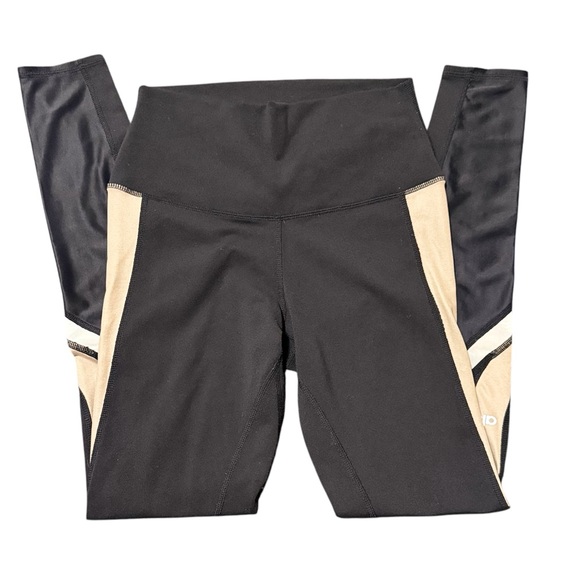 Alo Yoga High Rise Black Tan & White Elevate Athletic Leggings Women’s Size Sm - Picture 4 of 10